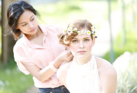 Designerdirndl als Mode-Fotostrecke und Hollowman Fotografie